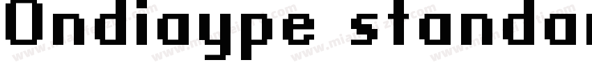Ondiaype standard字体转换